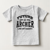 Future Archer Like My Daddy ベビーTシャツ (正面)