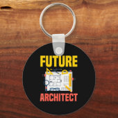 Future Architect Funny Architecture Architect キーホルダー (正面)