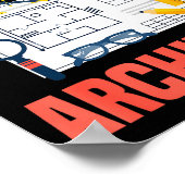 Future Architect Funny Architecture Architect ポスター (角)