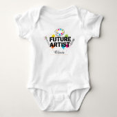 Future Artist  Personalized Baby Bodysuit ベビーボディスーツ (正面)