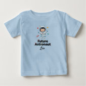 Future Astronaut Personalized Toddler T-Shirt ベビーTシャツ (正面)