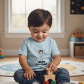 Future Astronaut Personalized Toddler T-Shirt ベビーTシャツ