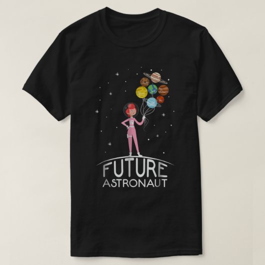 Future Astronaut Space Kid Design Tシャツ (デザイン正面)