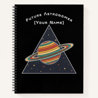 Future Astronomer Saturn - Personalized Notebook ノートブック