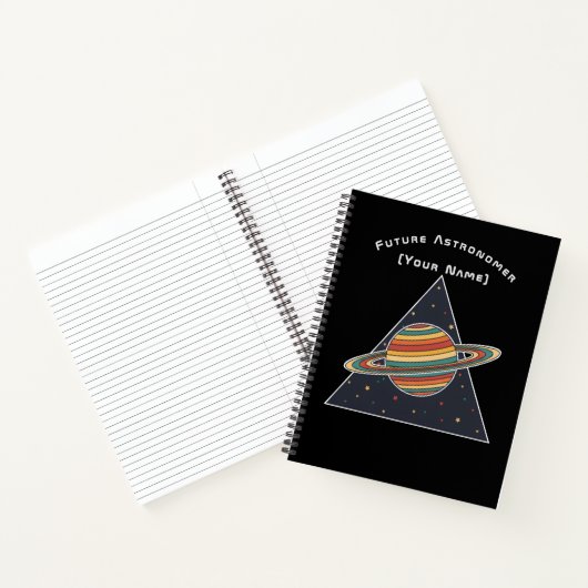 Future Astronomer Saturn - Personalized Notebook ノートブック (内部)