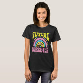 Future Barrister Bright Retro Rainbow Barristers T Tシャツ (正面フル)