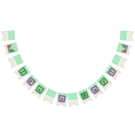 Future Biologist's Blocks Bunting Banner バンティングフラッグ (全)