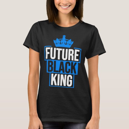 Future Black King African American Black Empowerme Tシャツ (正面)