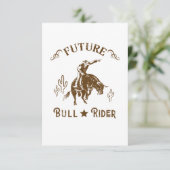 Future Bull Rider Cowboy Western Men 出欠カード (スタンド正面)