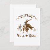 Future Bull Rider Cowboy Western Men 出欠カード (正面/裏面)