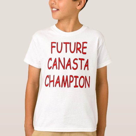 「Future Canasta Champion」キッズシャツ Tシャツ (正面)
