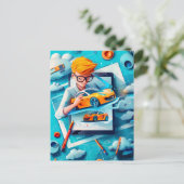 Future Car Designer Dream for Kids シーズンポストカード (スタンド正面)