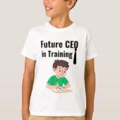 Future CEO in Training Motivational Kids Shirt Tシャツ (正面)