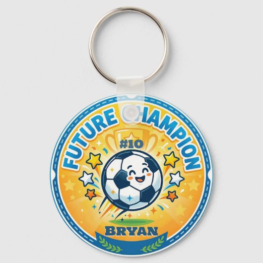 Future Champion Soccer Young Name & Player Number キーホルダー (正面)