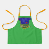 Future Chef Kids Green エプロン (正面)