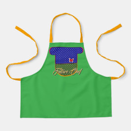 Future Chef Kids Green エプロン