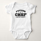 Future Chef Like My Daddy ベビーボディスーツ (正面)