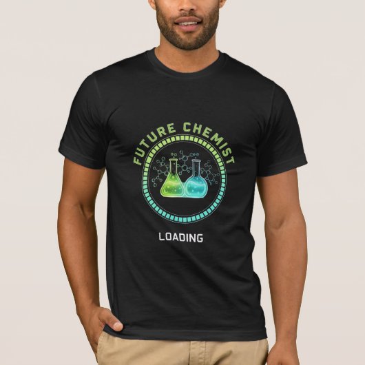 Future Chemist Loading - Science Student Graphic Tシャツ (正面)