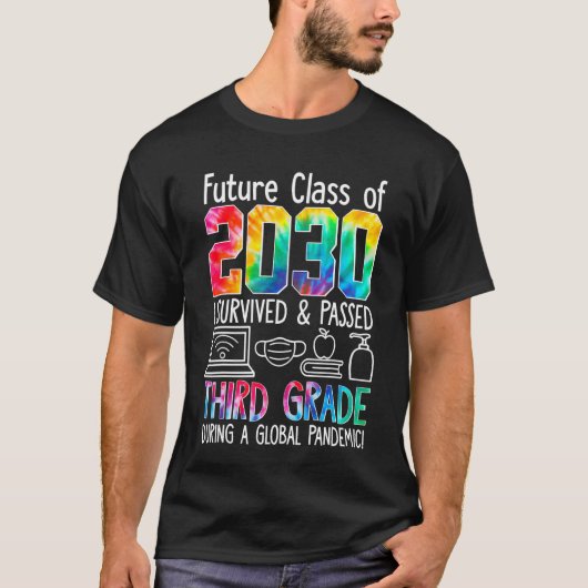 Future Class 2030 3年生先生バックScho Tシャツ (正面)
