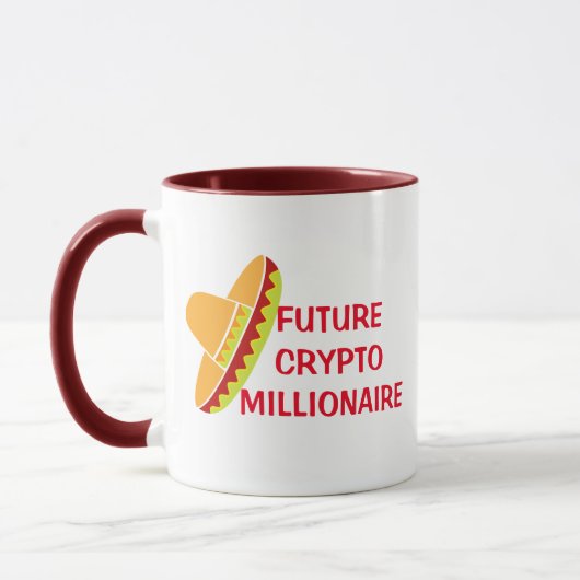Future Crypto Currency Doctor Pun おもしろい Coffee マグカップ (左)