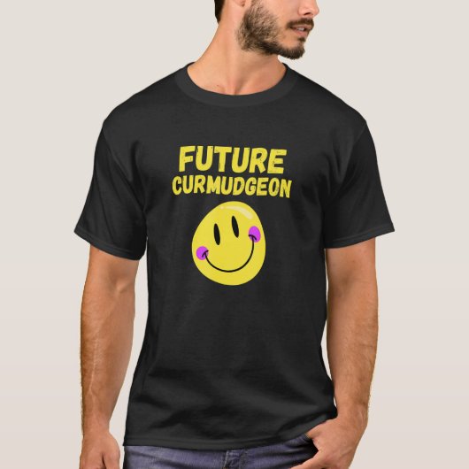 Future Curmudgeon おもしろい Grumpy、Groochy、パパまたはFa Tシャツ (正面)