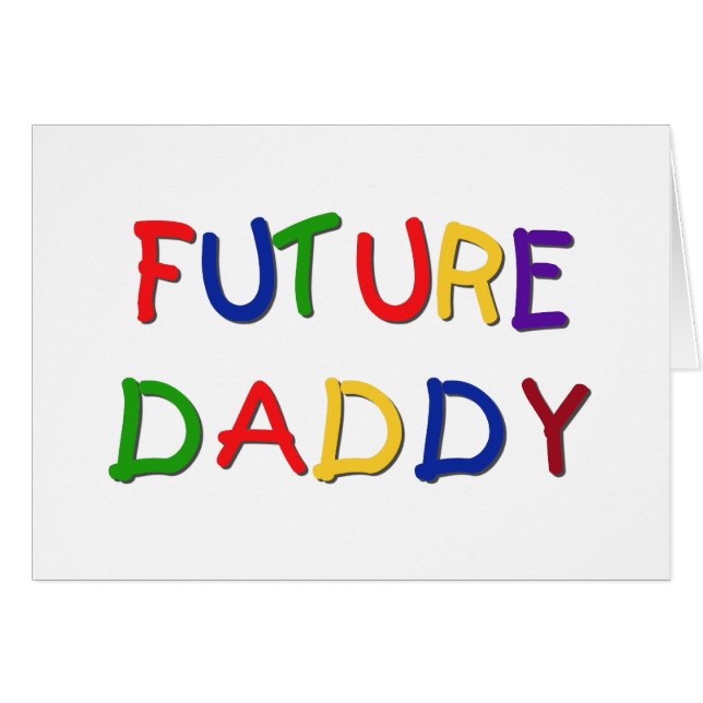 Future Daddy Primary Colors Tシャツとギフト (正面横)