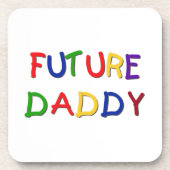 Future Daddy Primary Colors Tシャツとギフト コースター (正面)