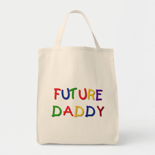 Future Daddy Primary Colors Tシャツとギフト トートバッグ (正面)