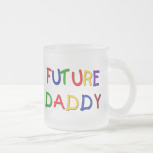 Future Daddy Primary Colors Tシャツとギフト フロストグラスマグカップ