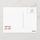 Future Daddy Primary Colors Tシャツとギフト ポストカード (裏面)