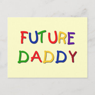 Future Daddy Primary Colors Tシャツとギフト ポストカード