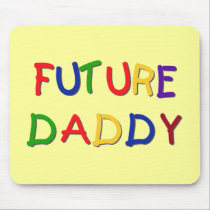 Future Daddy Primary Colors Tシャツとギフト マウスパッド