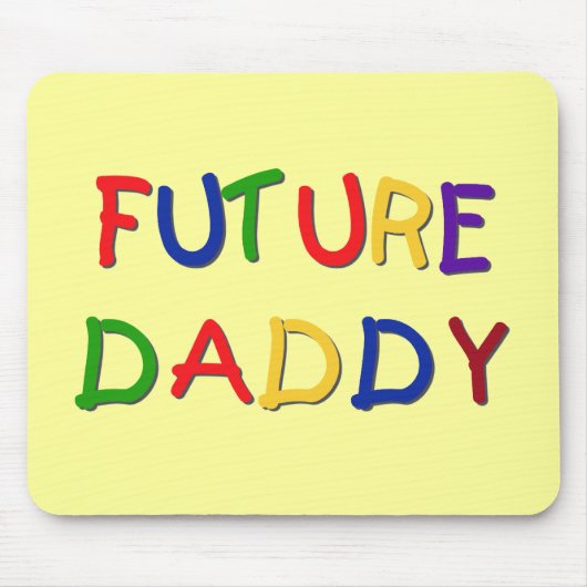 Future Daddy Primary Colors Tシャツとギフト マウスパッド (正面)