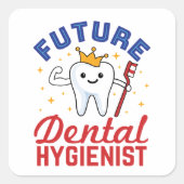 Future Dental Hygienist RDH スクエアシール (正面)