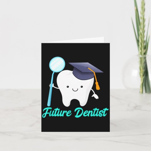 Future dentist graduation dental hygiene school カード (正面)