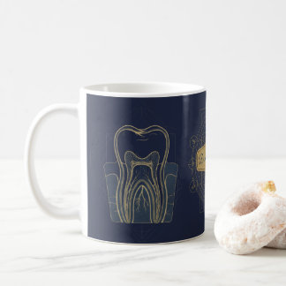 Future Dentist | Vintage Anatomical Tooth Dental S コーヒーマグカップ