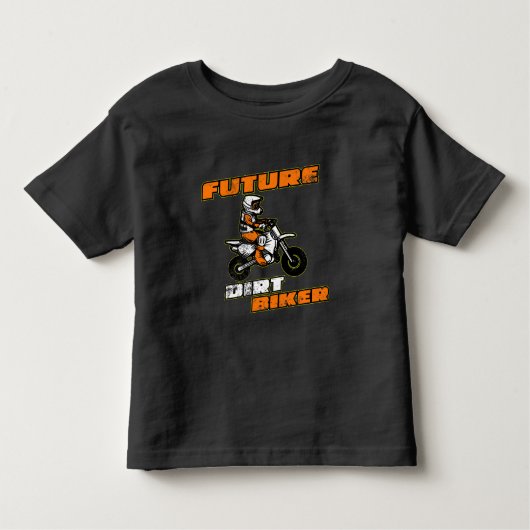 Future Dirt Biker Funny Motocross Gift for Kids トドラーTシャツ (正面)