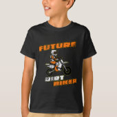 Future Dirt Biker Funny Motocross Gift for Kids Tシャツ (正面)
