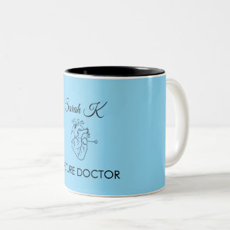 Future Doctor Custom Name Medical Student Coffee M ツートーンマグカップ