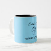 Future Doctor Custom Name Medical Student Coffee M ツートーンマグカップ (正面左)
