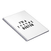 Future Doctor Grunge Typography Design ノートブック (右側)