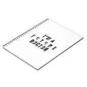 Future Doctor Grunge Typography Design ノートブック (左側)