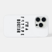 Future Doctor Grunge Typography Design iPhoneケース (裏面横)