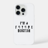 Future Doctor Grunge Typography Design iPhoneケース (裏面)
