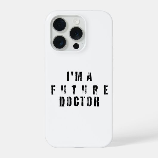 Future Doctor Grunge Typography Design iPhoneケース (裏面)