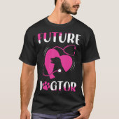 Future Dogtor Cute Aspiring Veterinarian Tシャツ (正面)