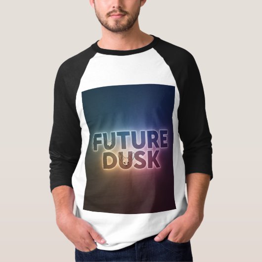 Future Dusk – Neon Desert Fox Design Tシャツ (正面)