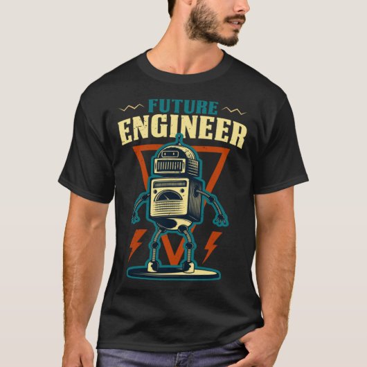 Future Engineer Costume Robot Robotics Adults & Ki Tシャツ (正面)