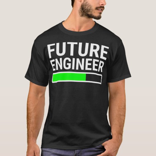 Future Engineer Loading Bar  Cool Graduation  Gift Tシャツ (正面)