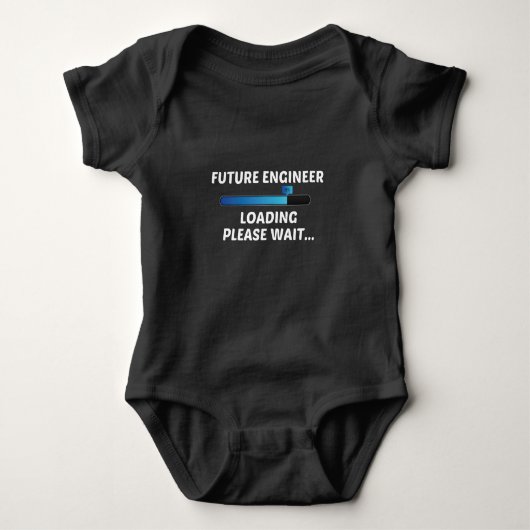 Future engineer Loading  Please Wait...,baby gift  ベビーボディスーツ (正面)